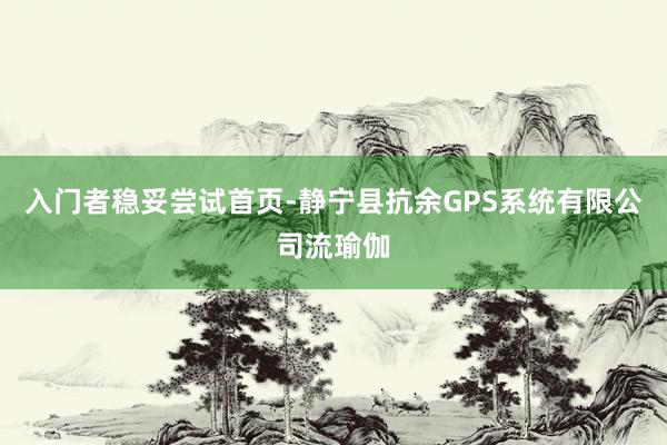 入门者稳妥尝试首页-静宁县抗余GPS系统有限公司流瑜伽